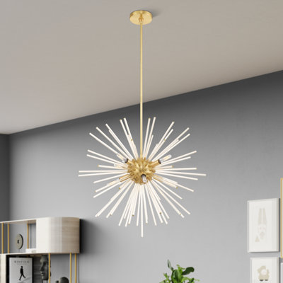 Lustre sphérique spoutnik à 8 lumières Ryzen