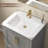 25" Solid Surface Composite Bathroom Vanity Top with Overflow and Single-Hole