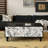 47.24" Black Solid Wood Rectangular Coffee Table