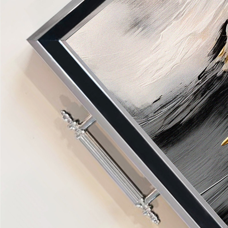 Élégant plateau en verre de 19,7 po x 11,4 po x 1,4 po | Fabrication 100% verre durable | Facile à nettoyer avec un chiffon humide | Idéal pour le service, la présentation décorative et l'organisation | Ajout élégant à la décoration intérieure