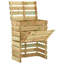 Tishomingo Wood Stationary Composter with Latching Lid