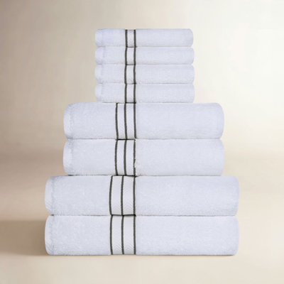 Josann 8-Piece Turkish Cotton Towel Set