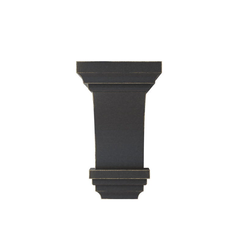 Mini corbeau en bois Jefferson, H 12 po x l 6 po x P 6,75 po, Noir