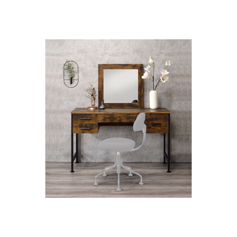 Ensemble de meuble-lavabo avec tiroirs de rangement et structure en métal