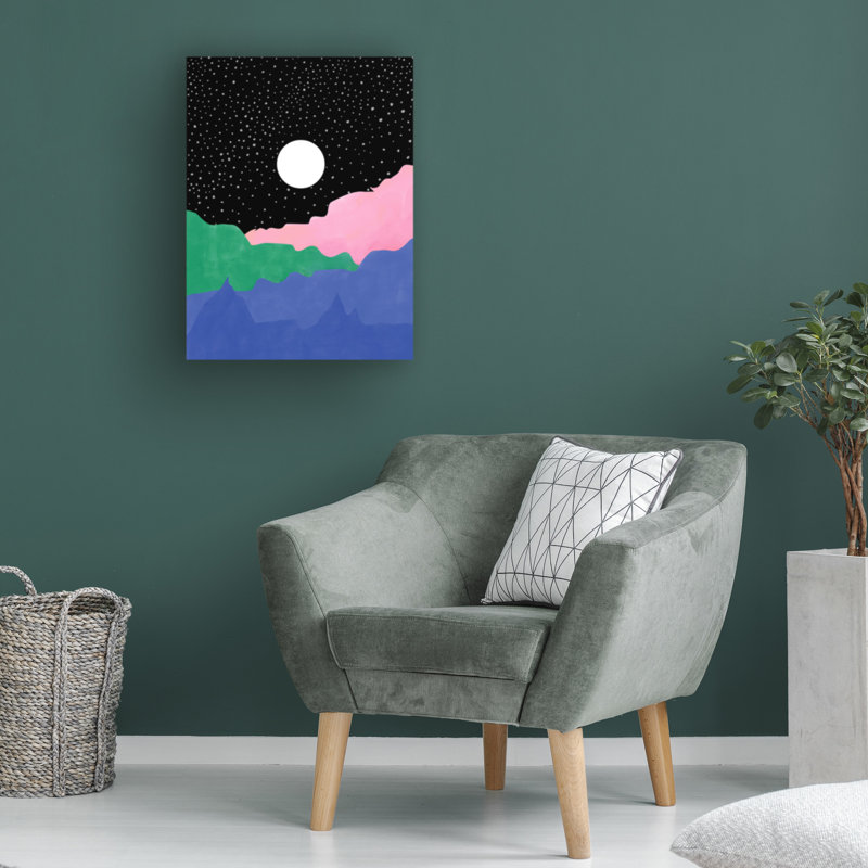 Œuvre d'art sur toile bolologienne Elena Ristova, H 24 po x l 18 po