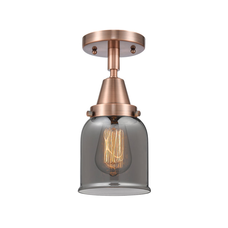 Plafonnier en verre, Ampoule non incluse, Oui, Cuivre antique