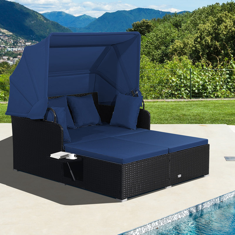 Devrim 60.5" Long Reclining Double Chaise with Cushions