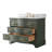 Goleta 42" W Solid and Manufactured Wood Single Bathroom Vanity with Marble Top-1308952561