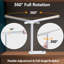 Lampe de table à DEL, lampe de table à intensité réglable à 360 ° avec 5 modes d'éclairage et port de charge USB, lampe de chevet à mémoire de forme pour bureau d'étude-708470443