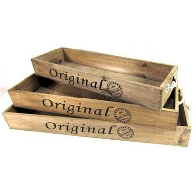 Ensemble de plateaux de service 3 pièces original Arend