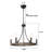 6 - Light Dimmable Wagon Wheel Chandelier-481397708