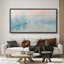 Abstrait bleu océan, mer, paysage, nature, minimaliste, moderne, panoramique, décoration murale horizontale-111696444-102833208