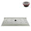 Base de douche rectangulaire en acrylique l 60 po x P 36 po, bonde en ABS incluse