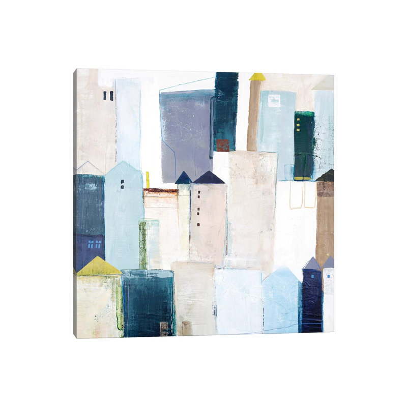 Playground I - Painting on Canvas, 93.98cm H x 93.98cm W x 1.91cm D, Wrapped Canvas
