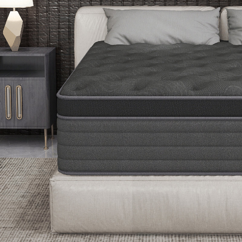 12" Twin Mattress Memory Foam Medium Firm Hybrid Mattress in a box With Certipur-us, Pocket Spring, Twin, 12"