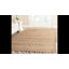 Tapis de couleur unie en jute tissé à la main en fibre naturelle Borrero-22735197