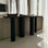 Creative simple black console table
