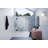Halo 48.5 in. x 58 in. Fully Frameless Glass Hinge Bathtub Door-31896199