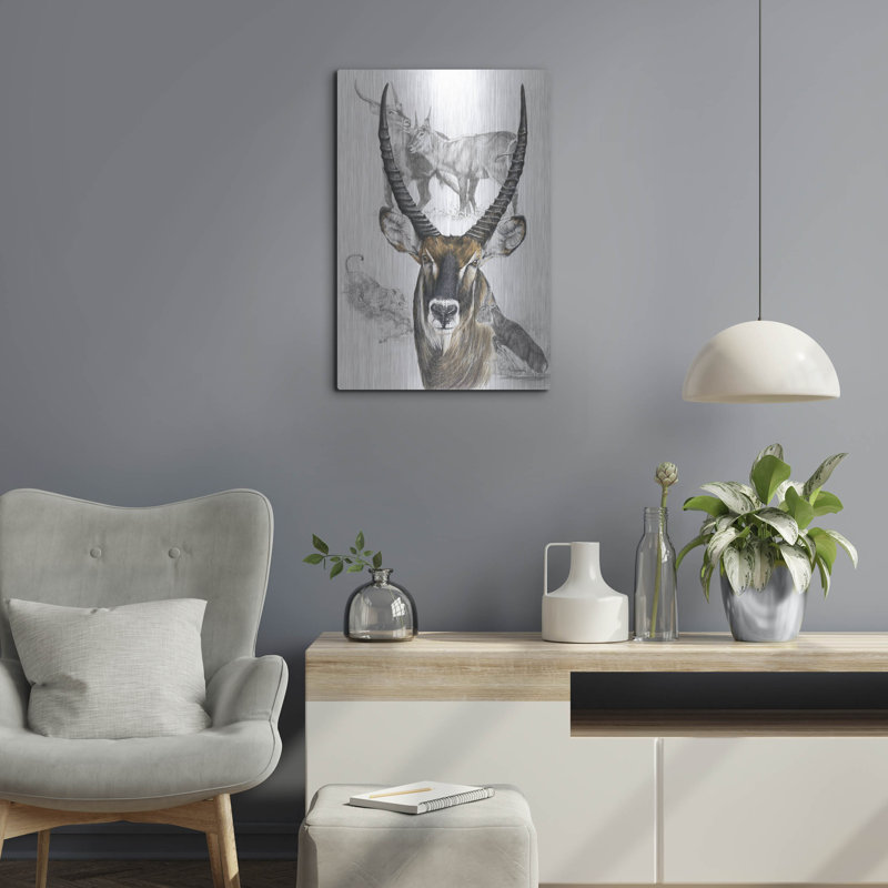«Waterbuck» par Barbara Keith, H 24 po x l 16 po