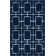 Glam Navy Blue Silver Area Rug