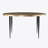 Round Cocktail Table With Embossed Top