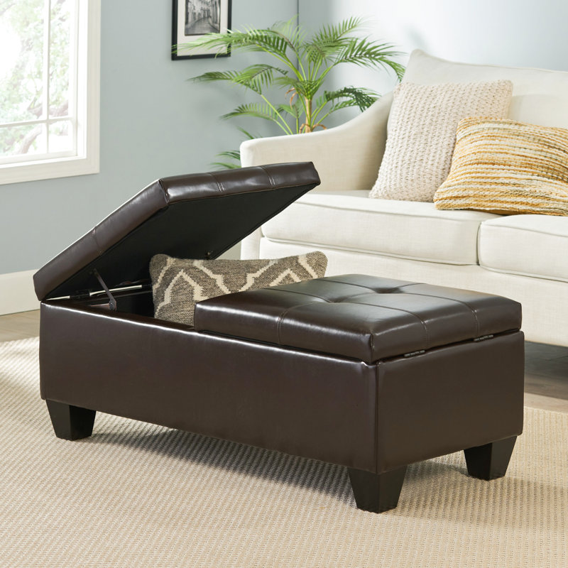 Rangement élégant en chocolat pour la maison P x l 20,67 po l 17,66 po Caractéristique, matériau