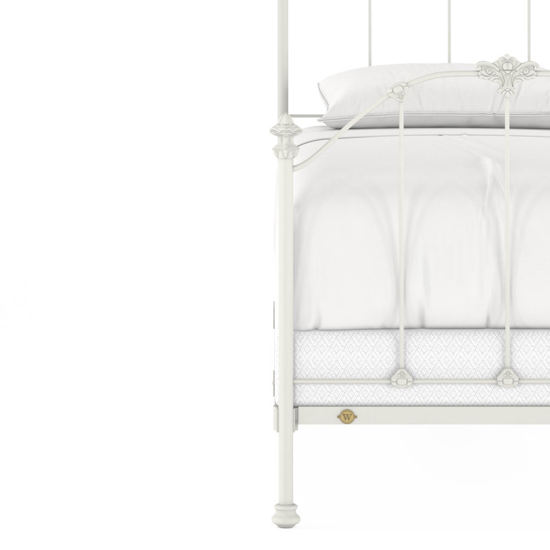 171 Country French Bed | Complete Standard, Twin, Matte White