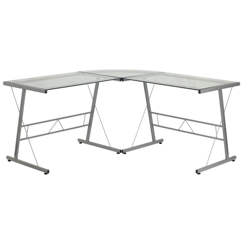 Space Saving L-Shaped Computer Corner Gaming Desk, White
