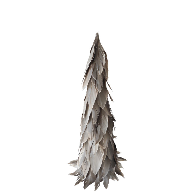 Arbre de table en plumes, H 29 po x l 7 po x P 7 po