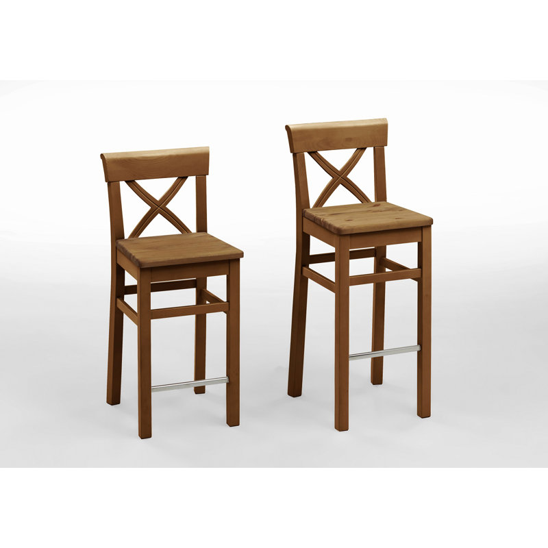 Polebridge Solid Wood Counter Stool, Leach-coloured, Leach-coloured