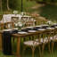 Chemin de table 10 pi en coton noir 120 pi