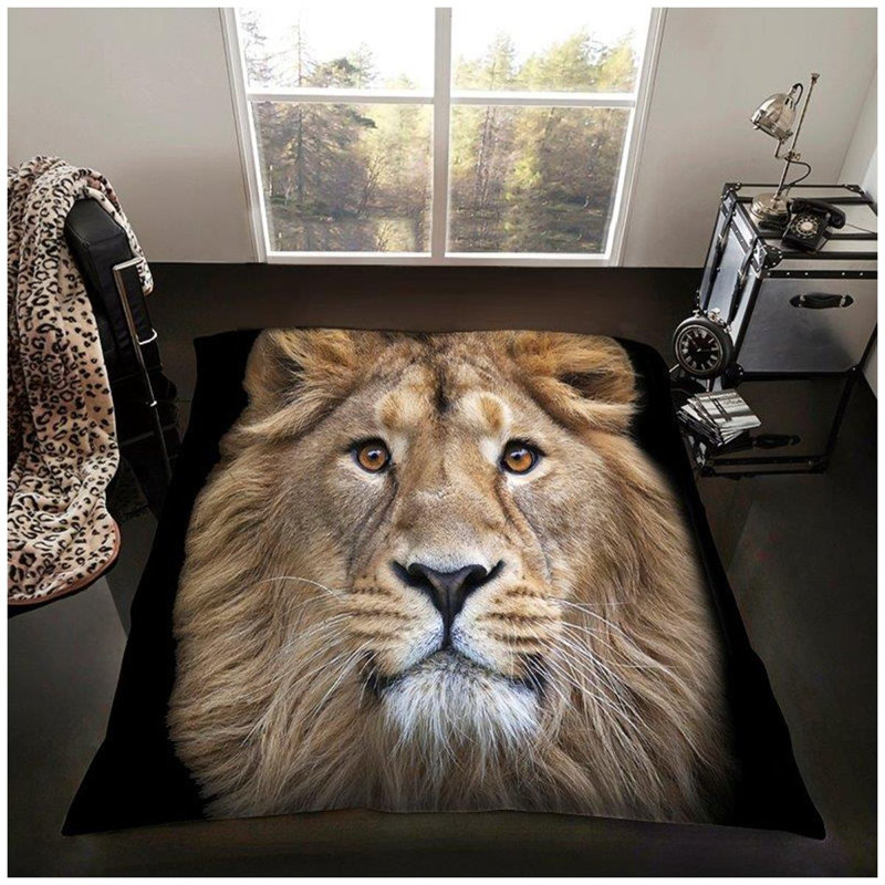 3D Animal Throw Widlife Blanket Ultra Soft Warm Fleece Animal Lovers Decorative Blanket for Sofa Couch Bed Living Room Bedroom Cosy Comfort