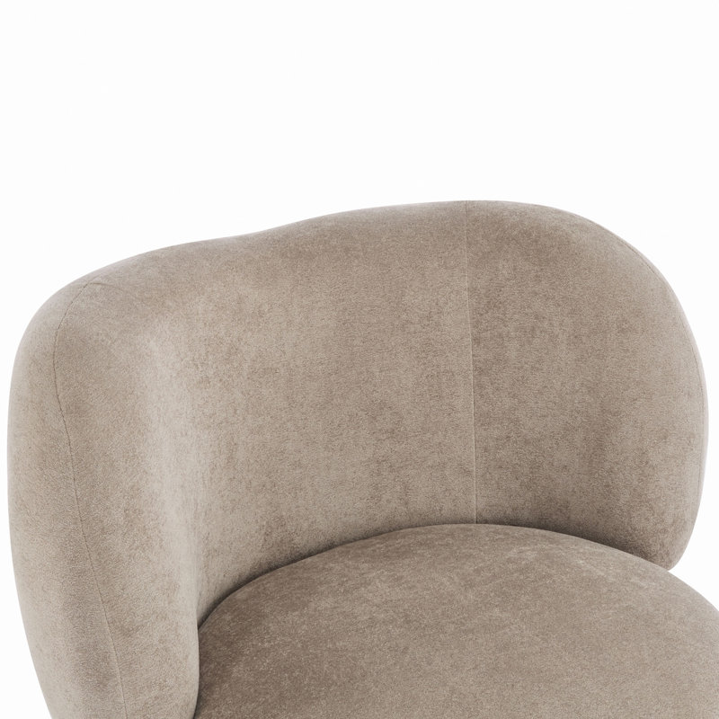 Fauteuil à oreilles Cozy, Polyester brun pâle