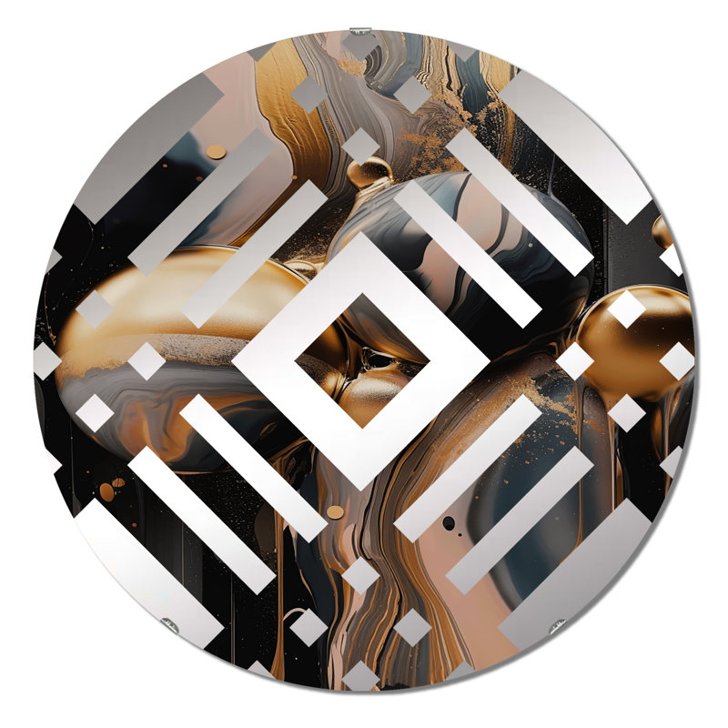 Teramo - Miroir décoratif diamant, 23,6 po x 23,6 po