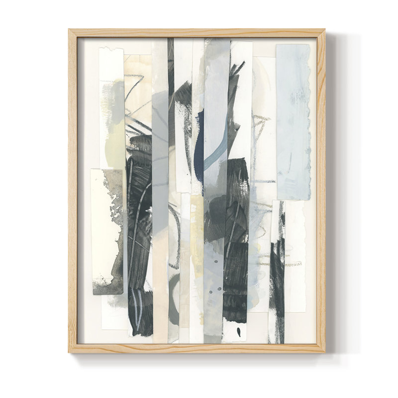 Papier stratifié I, reproduction encadrée - bois massif, H 15 po x l 12 po