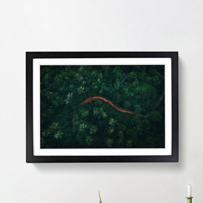 Path Through a Forest in Ko Samui Thailand - Picture Frame Painting Print