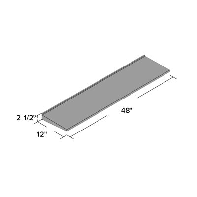 Premier Series Steel Garage Shelf in Hammered Granite Wall Shelf