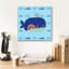 «Cute Whale» par Epic Portfolio, art mural sur toile-1075233623