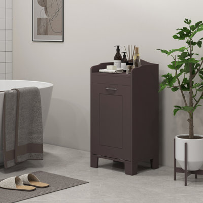 Panier à linge inclinable, panier de rangement autoportant, armoire de rangement pour salle de bain