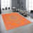Fiesta Reversible Outdoor Plastic In Orange And Gray Pattern Rug-881612608