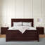 Ensemble de chambre avec lit plateforme et tête de lit à panneaux 3 pièces Caroline-87414519-87414521