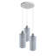 Anthonie 3 - Light Brushed Silver Pendant