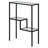 Lovett 22'' Glass Top Console Table-1248255054