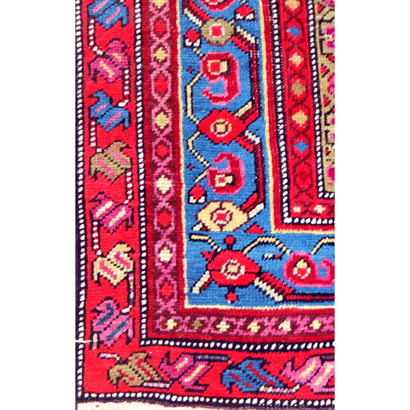 Vintage Worn One-of-a-Kind Runner 6'1" X 12'11" Area Rug
