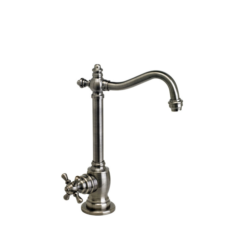 Annapolis Cold Only Filtration Faucet - Cross Handle, Antique Brass