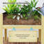 Boîte à fleurs surélevée en bois-278237290