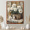 Pe pivoines par l'arrosage de l'eau I - pivoines, art mural sur toile