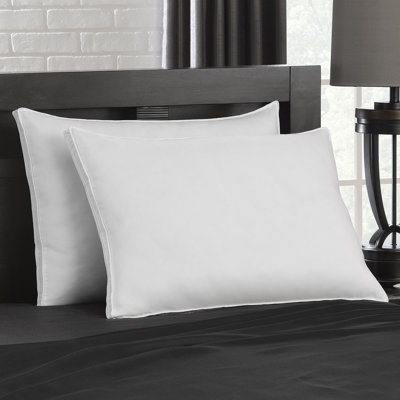 Exquisite Hotel Gusseted Microfiber Pillow, Soft Density