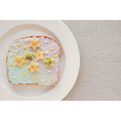 Creamcheese Toast Breakfast - Wrapped Canvas Print