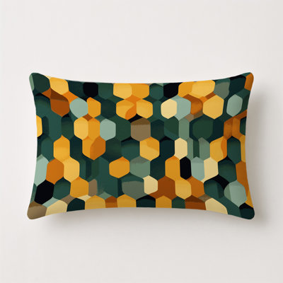 Grid Harmony Indoor And Outdoor Throw Pillow
